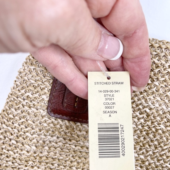 Amanda Smith NWT Stiched Straw Handbag - Picture 6 of 6